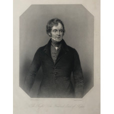 Engraved Portrait of Earl of Ripon, Three Quarter Length, in octagonal frame, after James Holmes by William Camden Edwards.