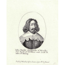 Engraved Portrait of Paulet, Half Length, in broad collar, after Hollar.