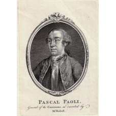 Engraved Portrait of Paoli, Head and shoulders, in oval by J.S. Muller.