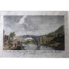 'View of the Iron Bridge over the River Severn near Coalbrookdale, Shropshire' after T.F. Burney after W. & J. Walker.