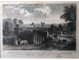 'Rolle Canal & Rolle Aqueduct, near Torrington, Devonshire' after T. Allom by T. Dixon