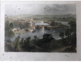 'Bristol from Roundham Ferry' after W.H. Bartlett by S. Bradshaw.
