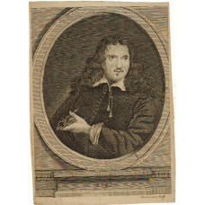 Engraved Portrait of Cibber, Half Length, holding compasses, oval, by A. Bannerman. Engraved Portrait of Cibber, Half Length, holding compasses, oval, by A. Bannerman.