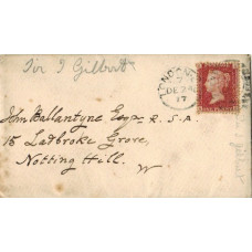 AUTOGRAPH LETTER Signed, to John Ballantyne, 2pp, Vanbrugh Park, Blackheath, 23 Dec 1877,