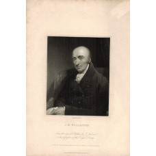 Engraved Portrait, Half Length, to l., seated, after J. Jackson by W. Holl.