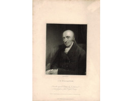 Engraved Portrait, Half Length, to l., seated, after J. Jackson by W. Holl.