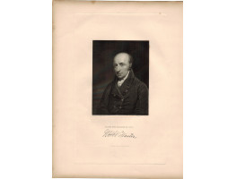 Engraved Portrait of Wollaston, Half Length, facsimile signature below, after J. Jackson by J. Thomson.