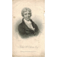 Engraved Portrait of Elliston, Half Length, after Harlow by R. Cooper.